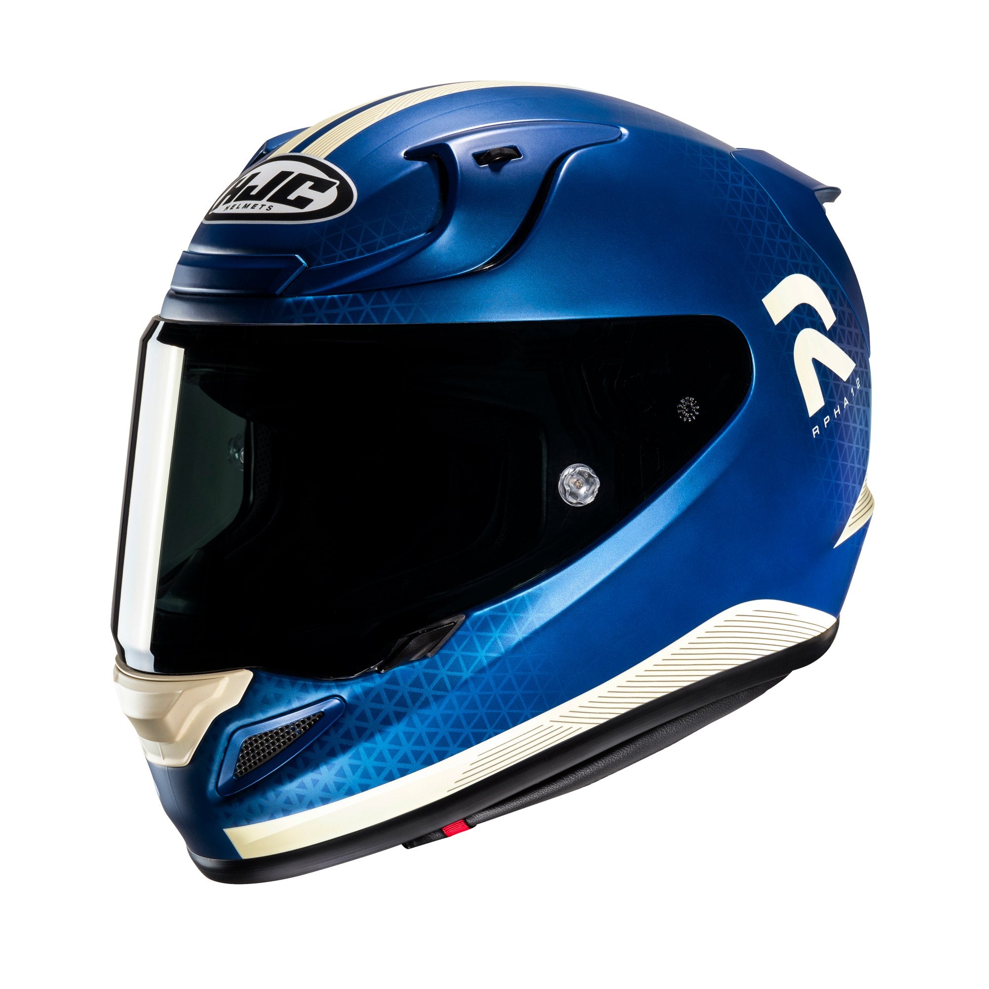 HJC RPHA 12 Enoth MC2SF Sports Touring Full Face Motorbike Helmet Blue side view - MaximomotoUK