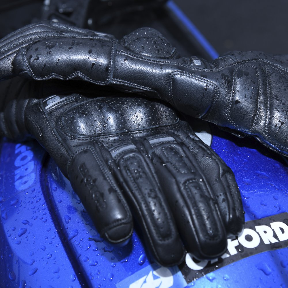 Oxford Hamilton Men Winter Motorcycle Glove Tech Black 