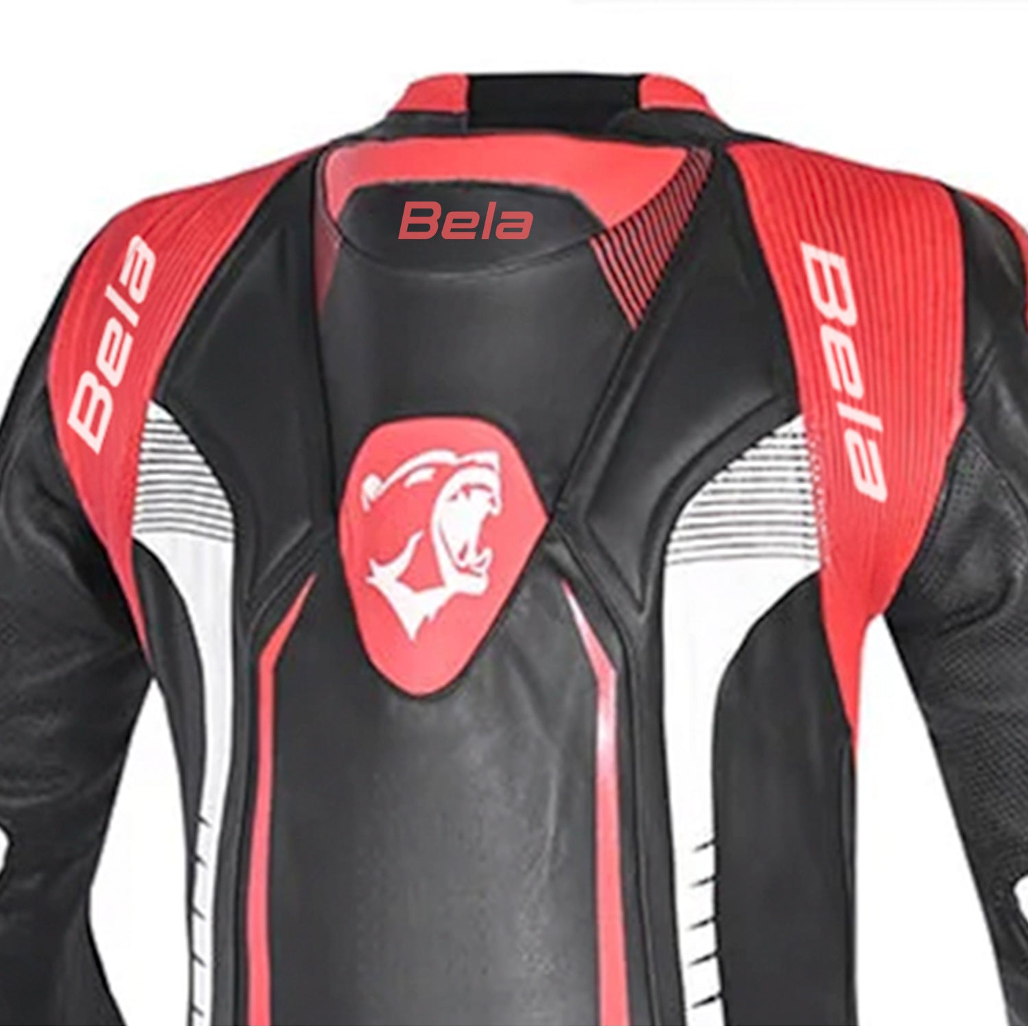 BELA X Race 1PC Motorbike Racing Suits Black White Red
