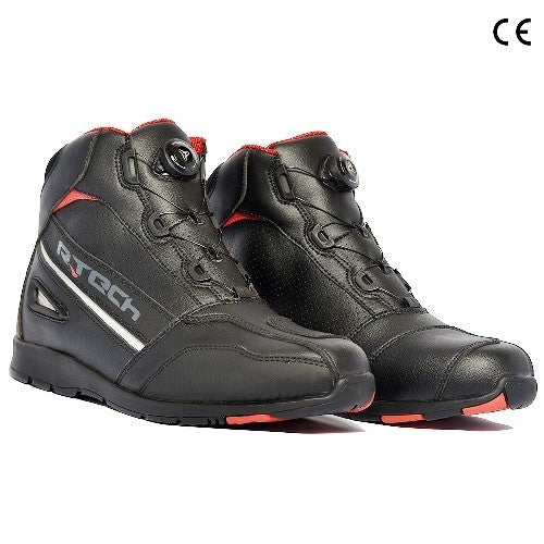  R-TECH - BLINKO BOA BLACK LEATHER BOOTS - SECURTEX MOTOR SL (t/a MaximoMoto)