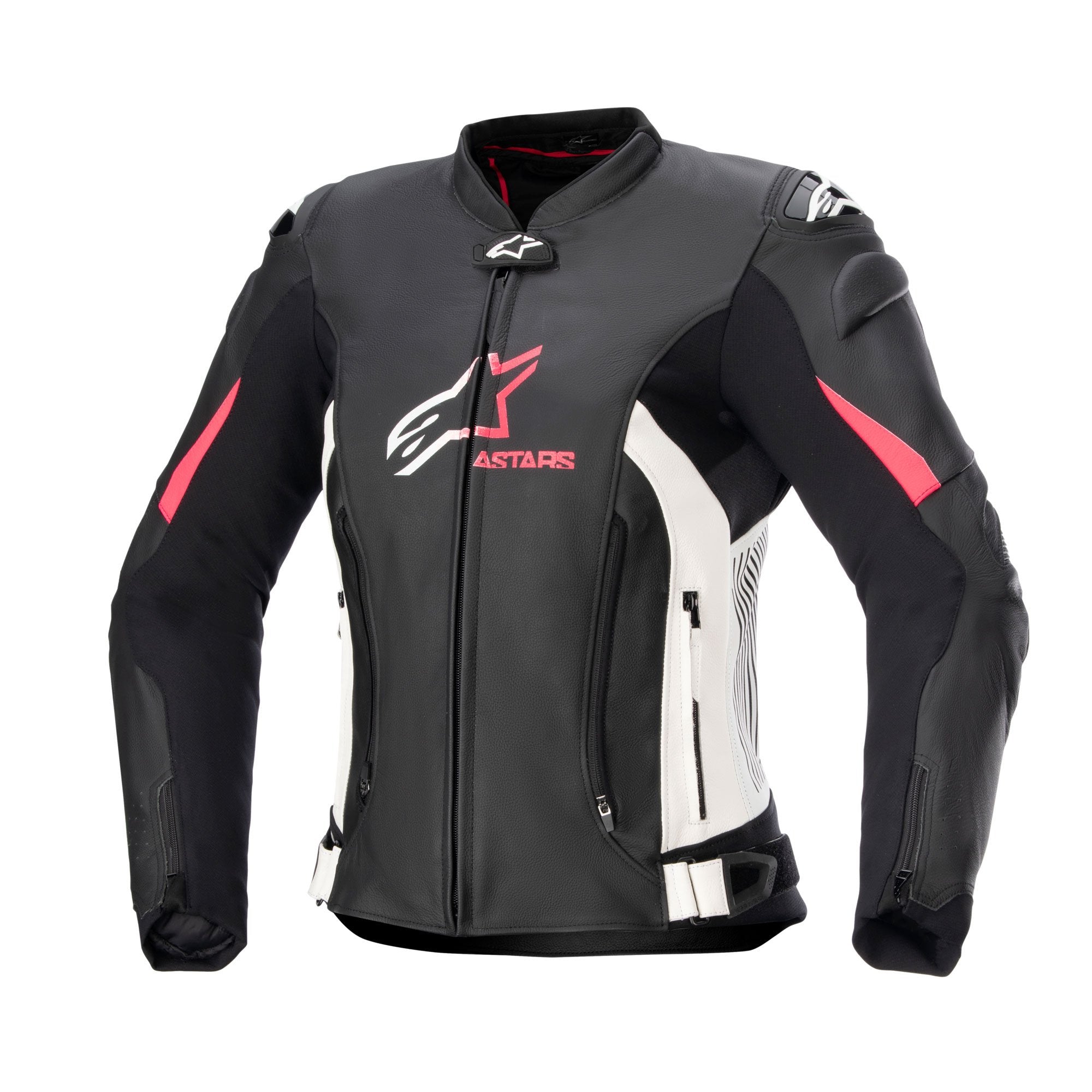 Alpinestars Stella Gp Plus V4 Leather Jacket Black/W/Diva Pink images