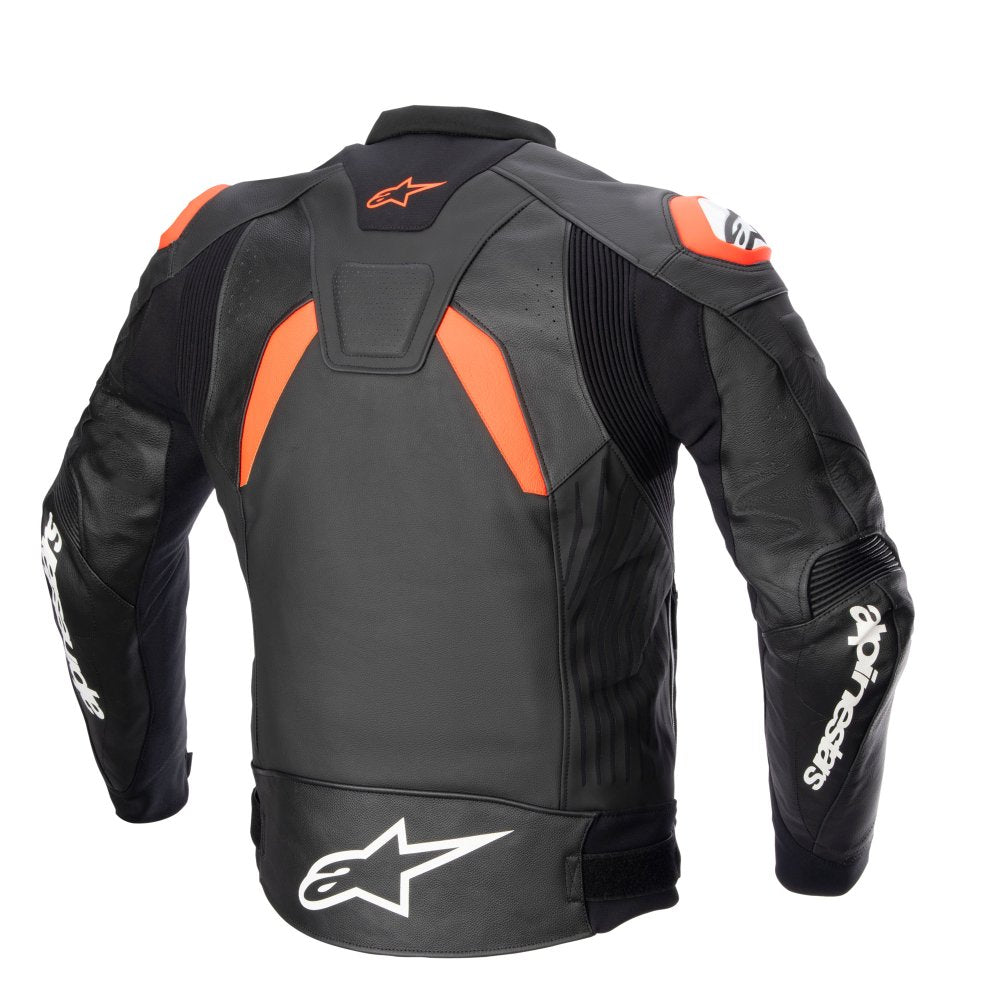 Alpinestars Gp Plus V4 Leather Jkt Blk/Red/Fluo/White 