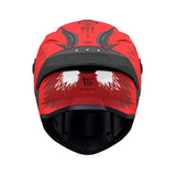 MT Targo S Toby C5 Full Face Motorcycle Helmet Matt Red - MaximomotoUK