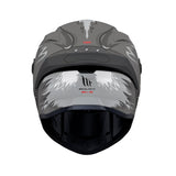 MT Targo S Toby C1 Matt Grey Full Face Motorcycle Helmet - MaximomotoUK