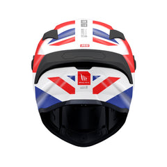 MT Targo S Britain B15 Motorcycle Helmet Gloss Red White Blue - MaximomotoUK