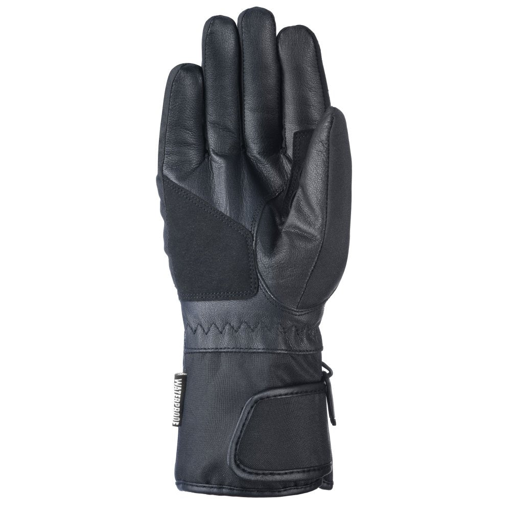 Oxford Spartan Women Waterproof Motorcycle Gloves Black 