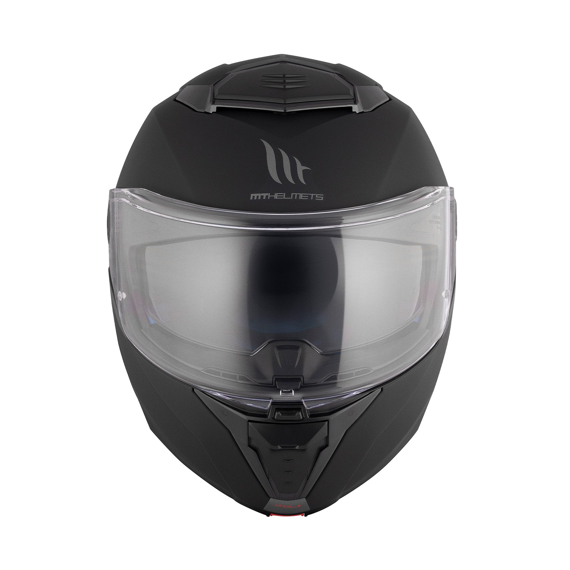 MT Atom 2 Solid Matt Black Flip up Helmet 