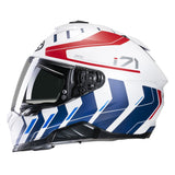 HJC I71 Simo MC21SF White Red Blue Motorcycle Helmet - MaximomotoUK