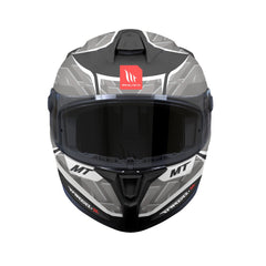 MT Targo S Surt B0 Matt Full Face Motorcycle Helmet Black Grey - MaximomotoUK