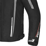 R Tech Marshal Textile Motorcycle Jacket Black Grey - MaximomotoUK