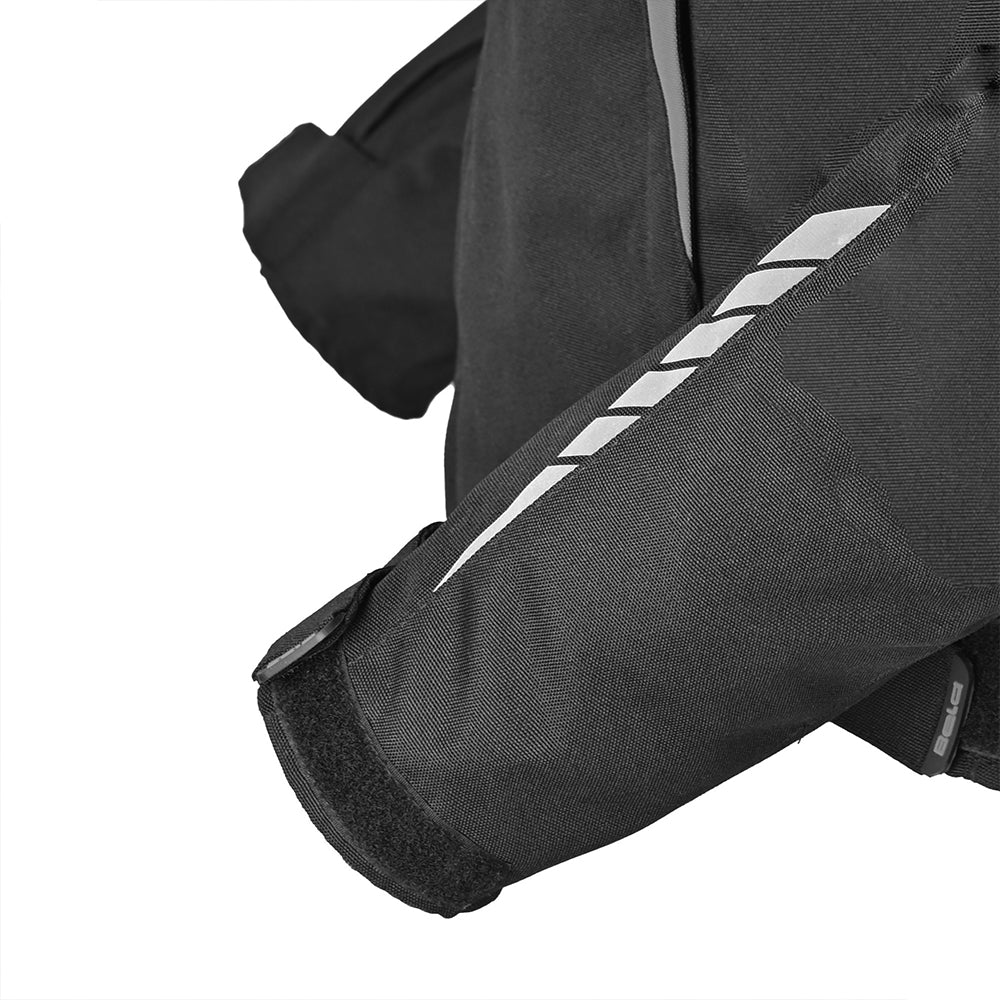 BELA Bradley Textile Motorcycle Touring Jacket UK Black Grey