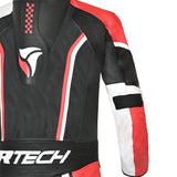 R Tech Hawk 1PC Motorcycle Racing Suit Black White Red 