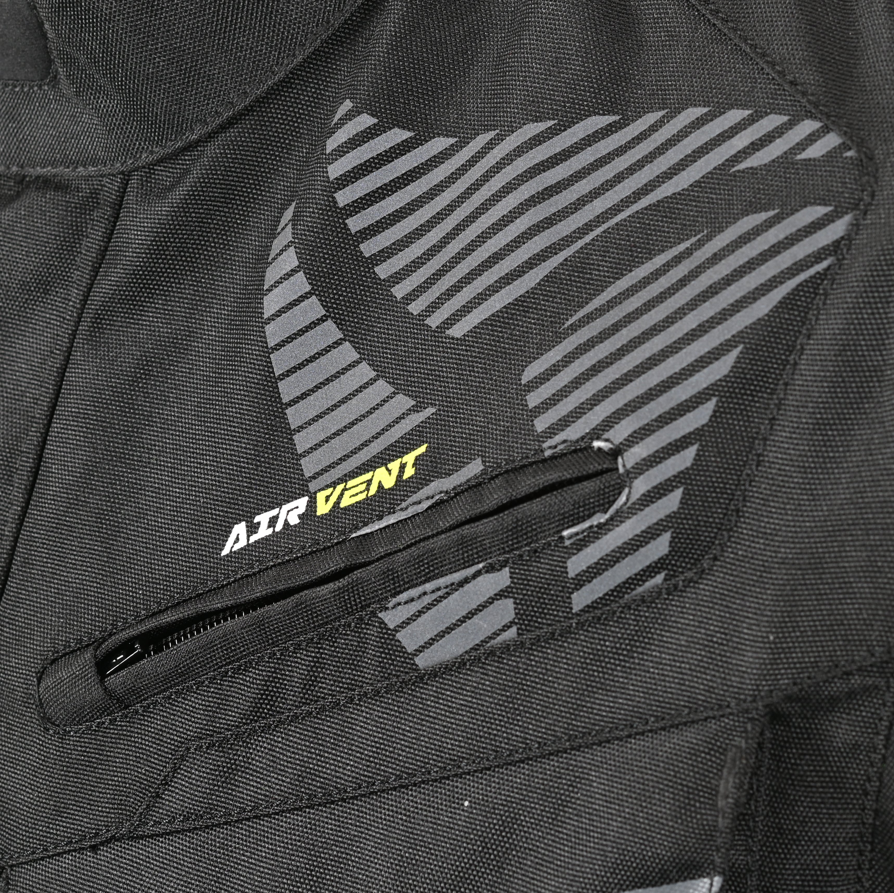 R-TECH Chaqueta Textil Knight Rider (Long) Negro/Antracita/Amarillo - SECURTEX MOTOR S.L (t/a MaximoMoto)