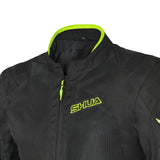 SHUA Gravity Mesh Summer Motorcycle Jacket Black Yellow