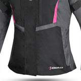 BELA Hurrican Lady Motorcycle Jacket Black Fuchsia - MaximomotoUK