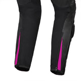 Shua Infinity Ladies Motorcycle Leathers 2 Piece Racing Suit Black Fuschia 