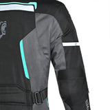 BELA Hurrican Lady Motorcycle Jacket Black Turquoise - MaximomotoUK