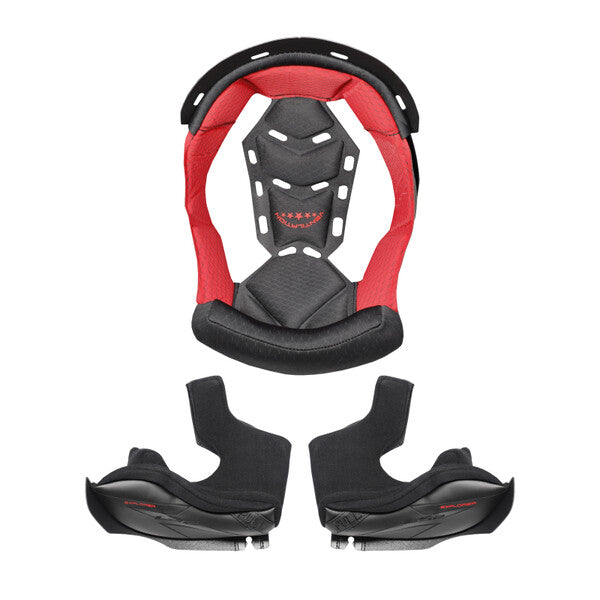 LS2 MX701 Carbon Inner Liner Red