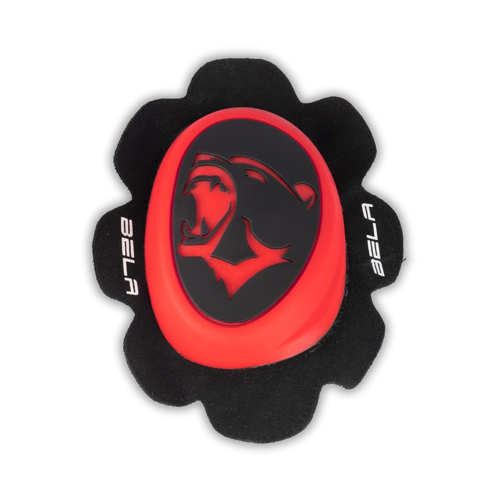  BELA - Textile/PVC Knee Slider Protection Red - SECURTEX MOTOR SL (t/a MaximoMoto)