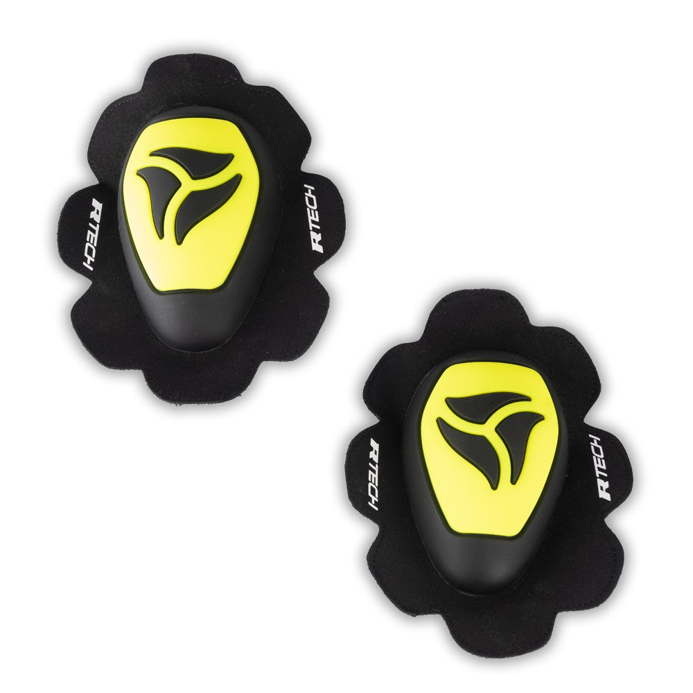 R-TECH - Knee Slider Knee Protector Black/Fluor Yellow - SECURTEX MOTOR SL (t/a MaximoMoto)