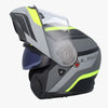 LS2 FF908 STROBE II MONZA MODULAR HELMET M.BLACK H-V YELLOW