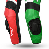 R Tech Hawk 1PC Motorcycle Racing Suit Green Black Red White 