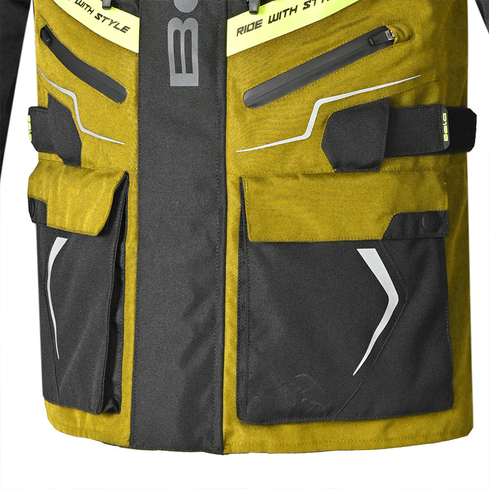 BELA Watson Motorcycle Touring Jacket Black Brown