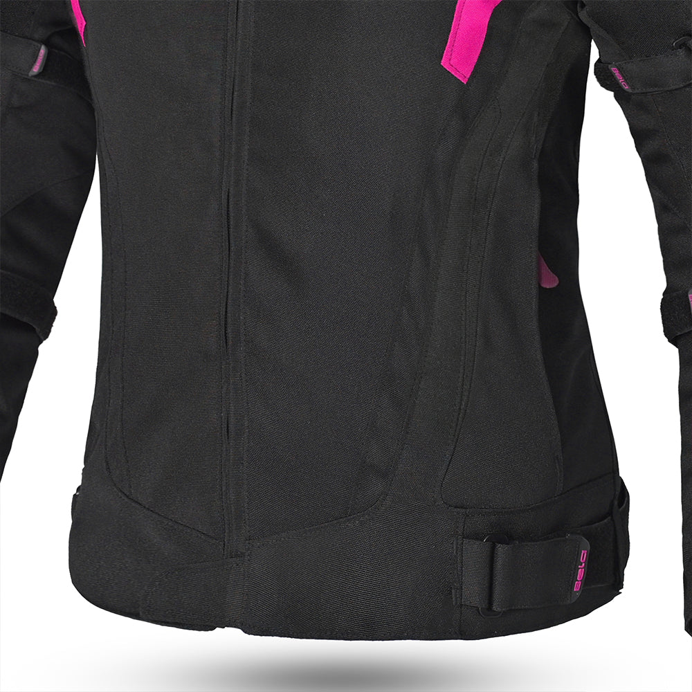 Bela Highland Lady Motorcycle Jacket Black/Pink