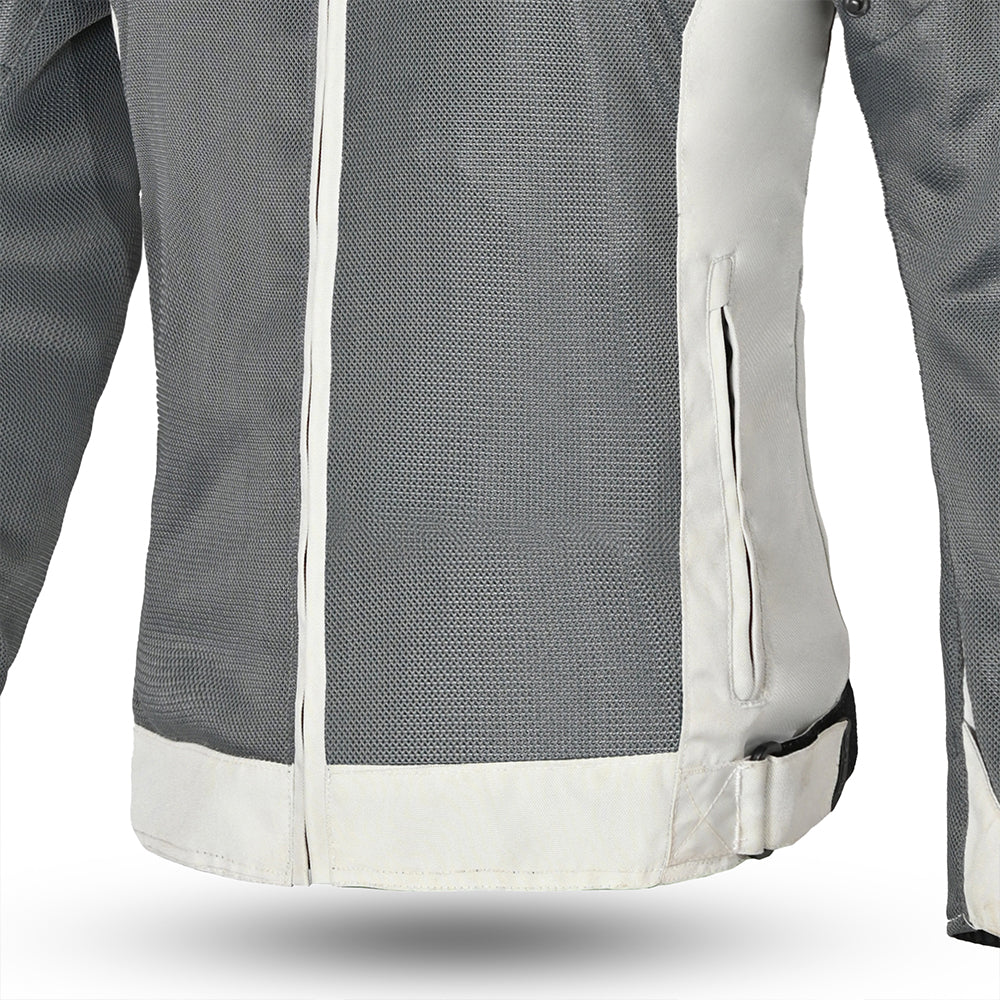 BELA Mesh Pro Lady Motorcycle Touring Jacket Gray Ice