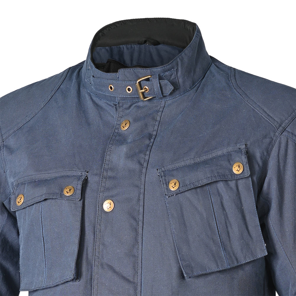 BELA Tactical Wax Cotton Urban Jacket Navy Blue