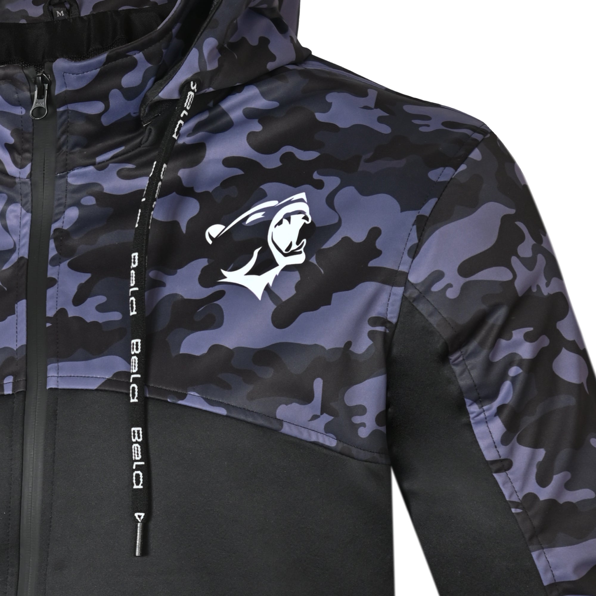 BELA Camo Rush Armour Wear Hoodie Black Dark Blue