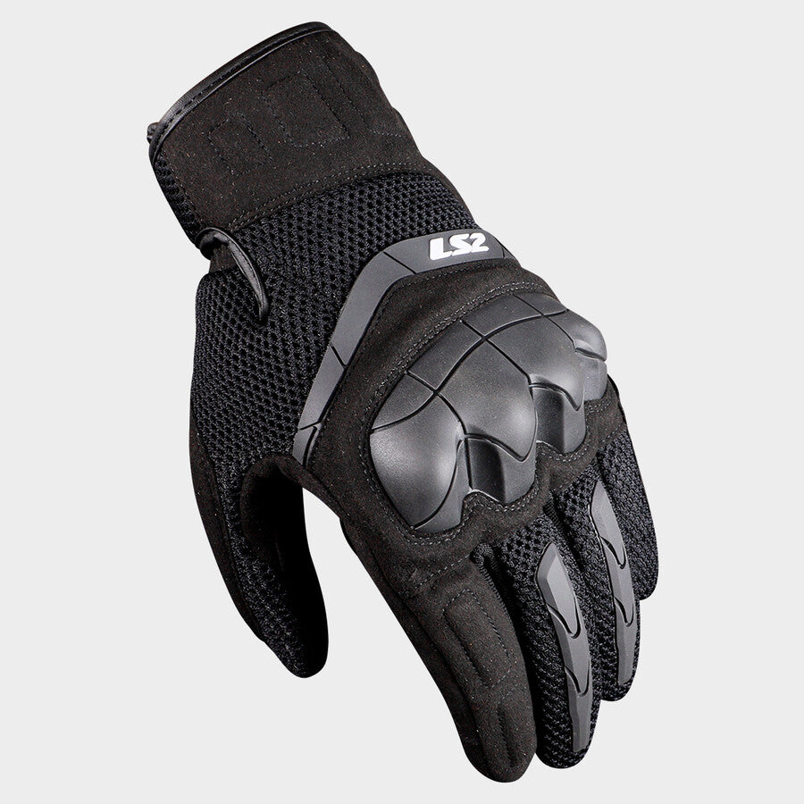 LS2 KUBRA MOTORBIKE LADY SUMMER GLOVES BLACK