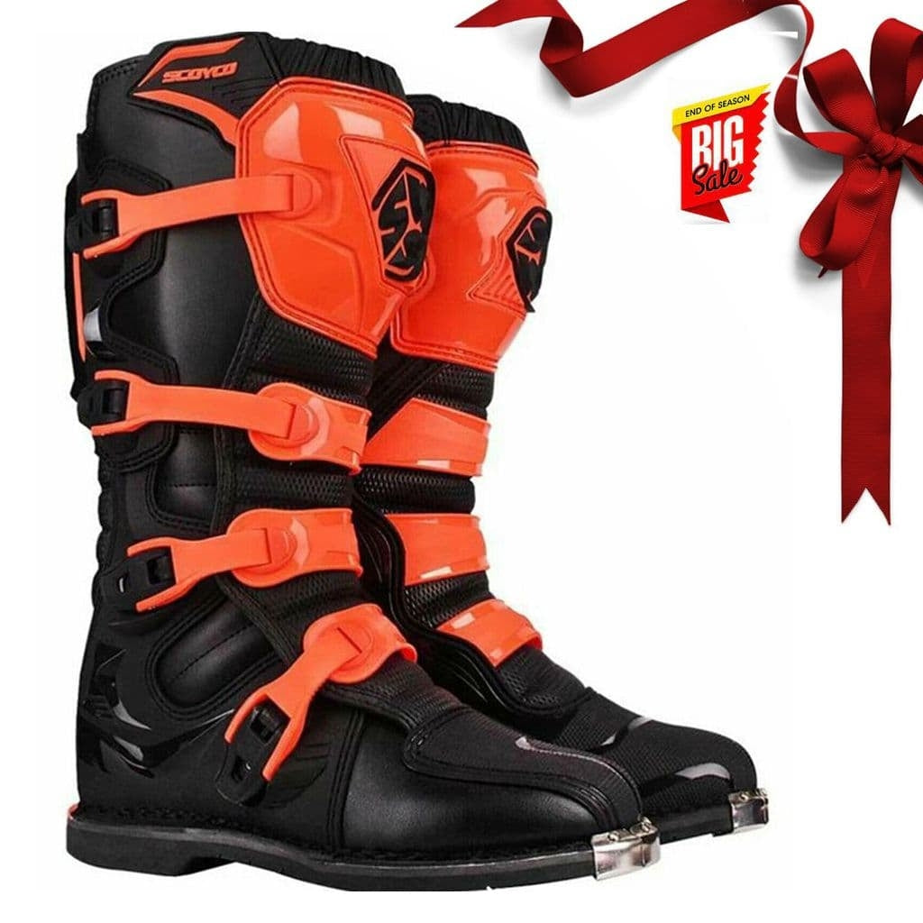  SCOYCO MOTOCROSS SPORT ENDURO BOOT BLACK/ORANGE - SECURTEX MOTOR SL (t/a MaximoMoto)