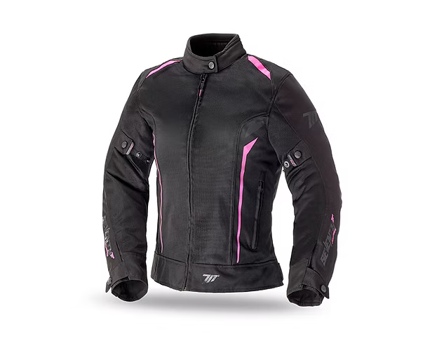 SEVENTY SD-JT36 Women Motorcycle Textile Jacket Black Pink