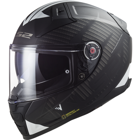 LS2 FF811 VECTOR SPLITTER FULL FACE HELMETS  BLACK WHITE-06 3XL 