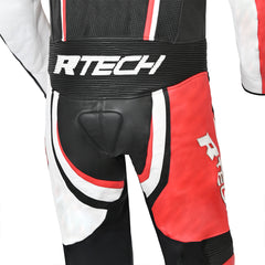 R Tech Hawk 1PC Motorcycle Racing Suit Black White Red 