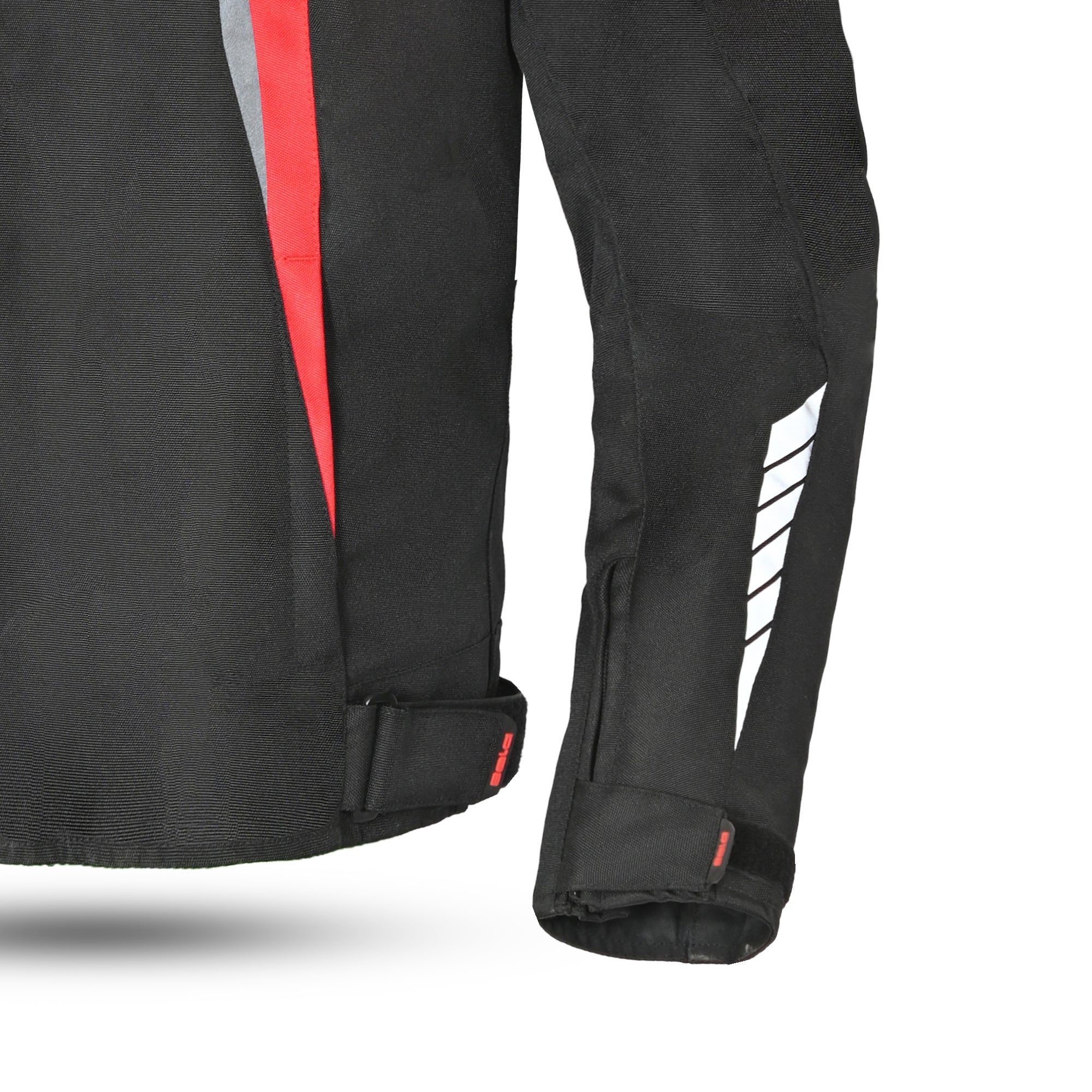 BELA Bradley Textile Motorbike Jacket Black Red