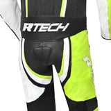 R Tech Hawk 1PC Motorcycle Racing Suit Black White Yellow