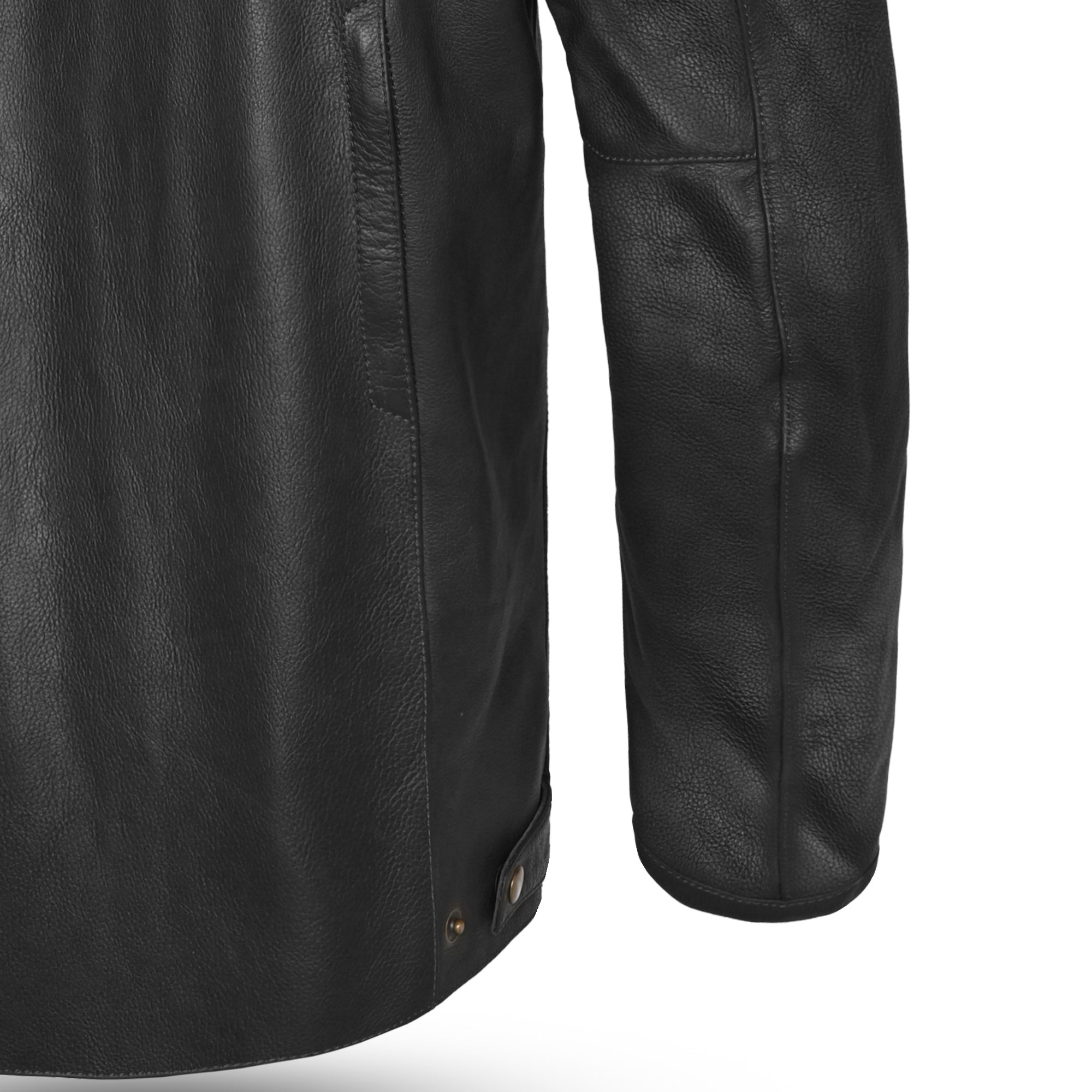 Bela Stark Motorcycle Leather Jacket Black Gray
