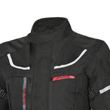 Bela Transformer Motorcycle Touring Water-Resistant Jacket Black Red 