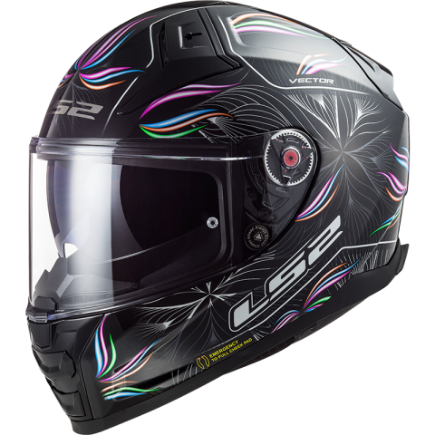 LS2 FF811 VECTOR TROPICAL FULL FACE HELMETS BLACK WHITE-06 