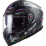 LS2 FF811 VECTOR TROPICAL FULL FACE HELMETS BLACK WHITE-06 