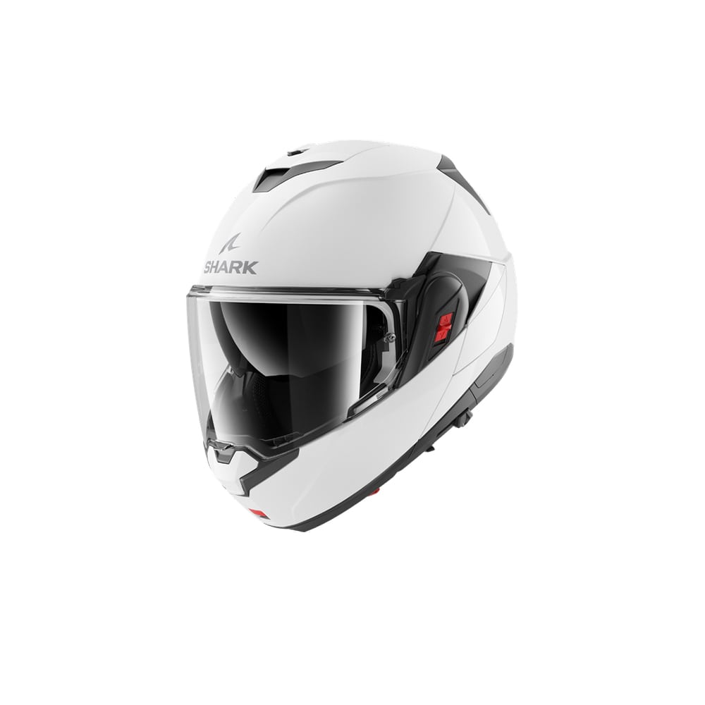 SHARK OXO BLANK MOTOCICLETA ABATIBLE CASCO BLANCO PERLADO