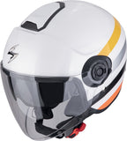 SCORPION EXO-CITY II BEE Urban Motorcycle Jet Helmet White Yellow