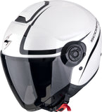 SCORPION EXO-CITY II INTERCITY Open Face Jet Helmet White Black