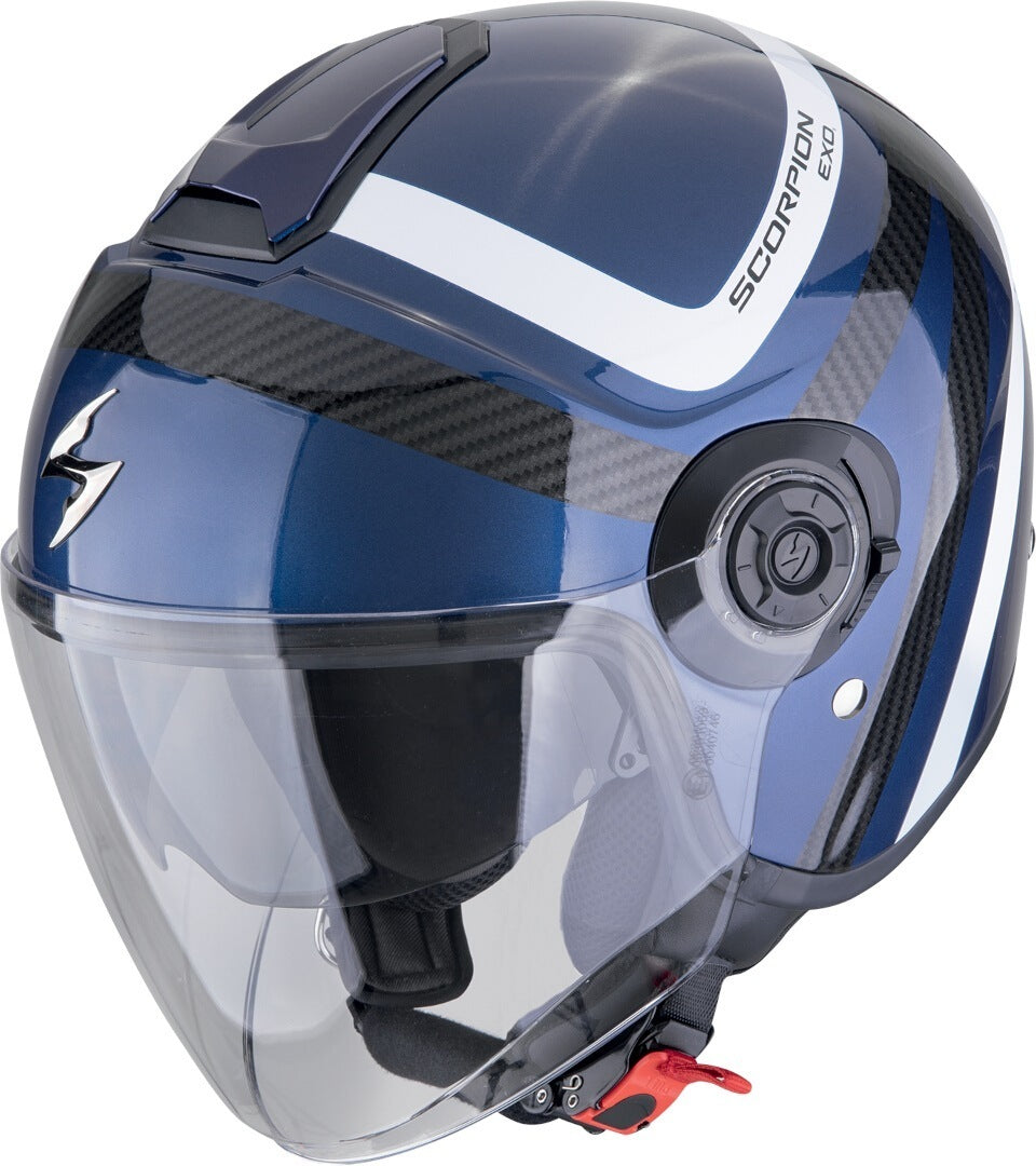 SCORPION EXO-CITY II RIVA Open Jet Helmet Blue Blue Black