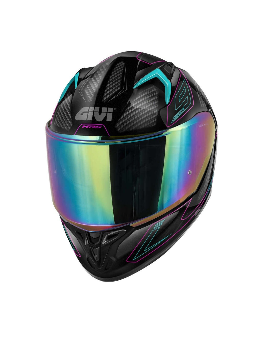 Givi 50.9 Sport Enigma Full Face Motorcycle Lady Helmet Matte Black Titanium Pink