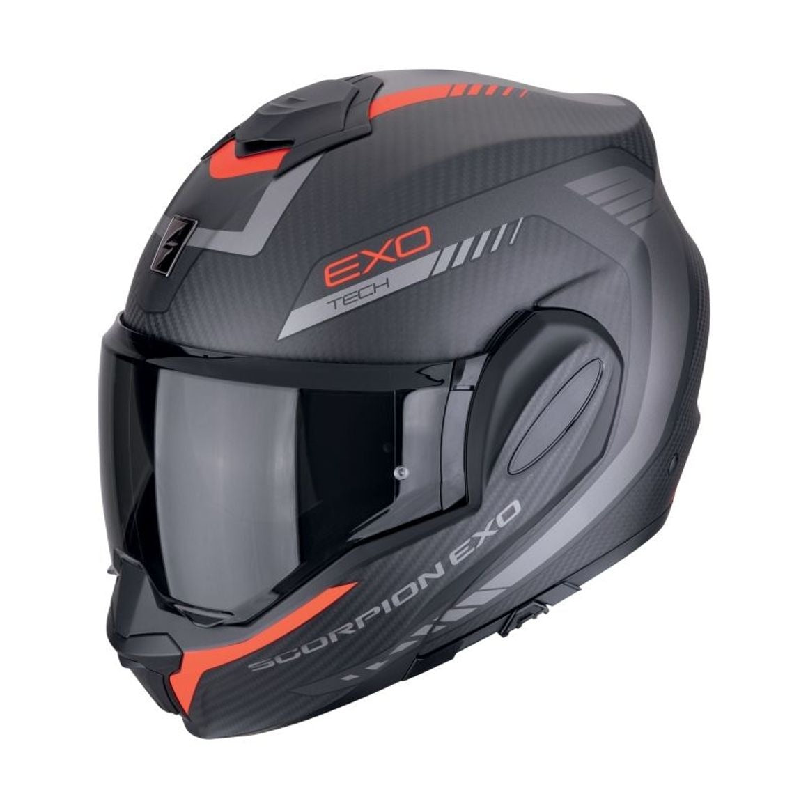 SCORPION Exo Tech Evo Carbon Cosy Flip Front Motorcycle Helmet
