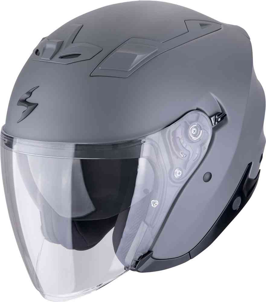 SCORPION EXO-Z1 SOLID Motorcycle Open Face Jet Helmet Cement Grey Matt