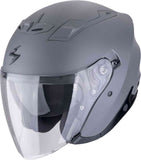 SCORPION EXO-Z1 SOLID Motorcycle Open Face Jet Helmet Cement Grey Matt